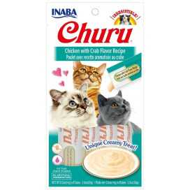 Churu Pollo con cangrejo (4x14g) Snack Natural Gatos Snacks Patitas&co