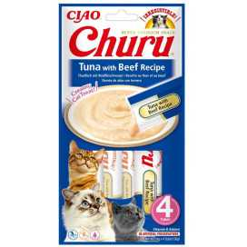 Churu Atun con Ternera (4x14g) Snack Natural Gatos Snacks Patitas&co