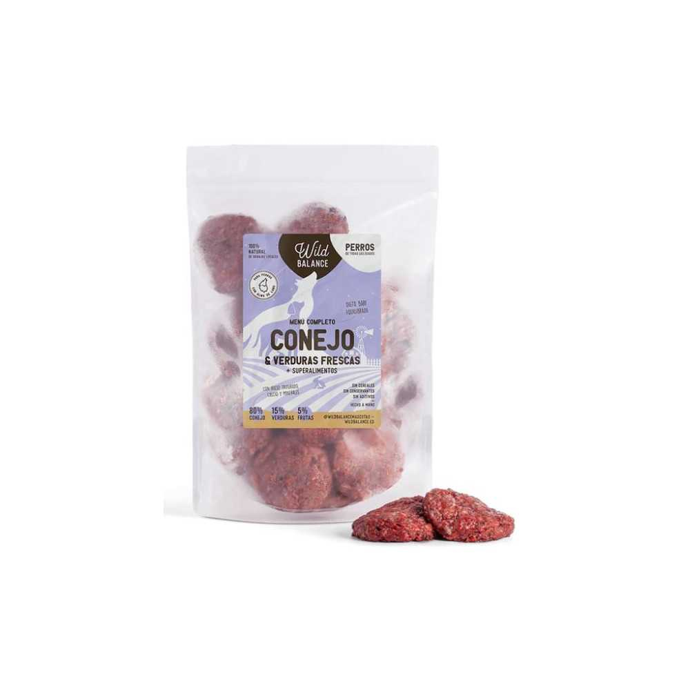 Wild Balance Dieta BARF Conejo con verduras Perros Dieta BARF Perros Patitas&co Wild Balance Dieta BARF Conejo con verduras Perros Dieta BARF Perros Patitas&co