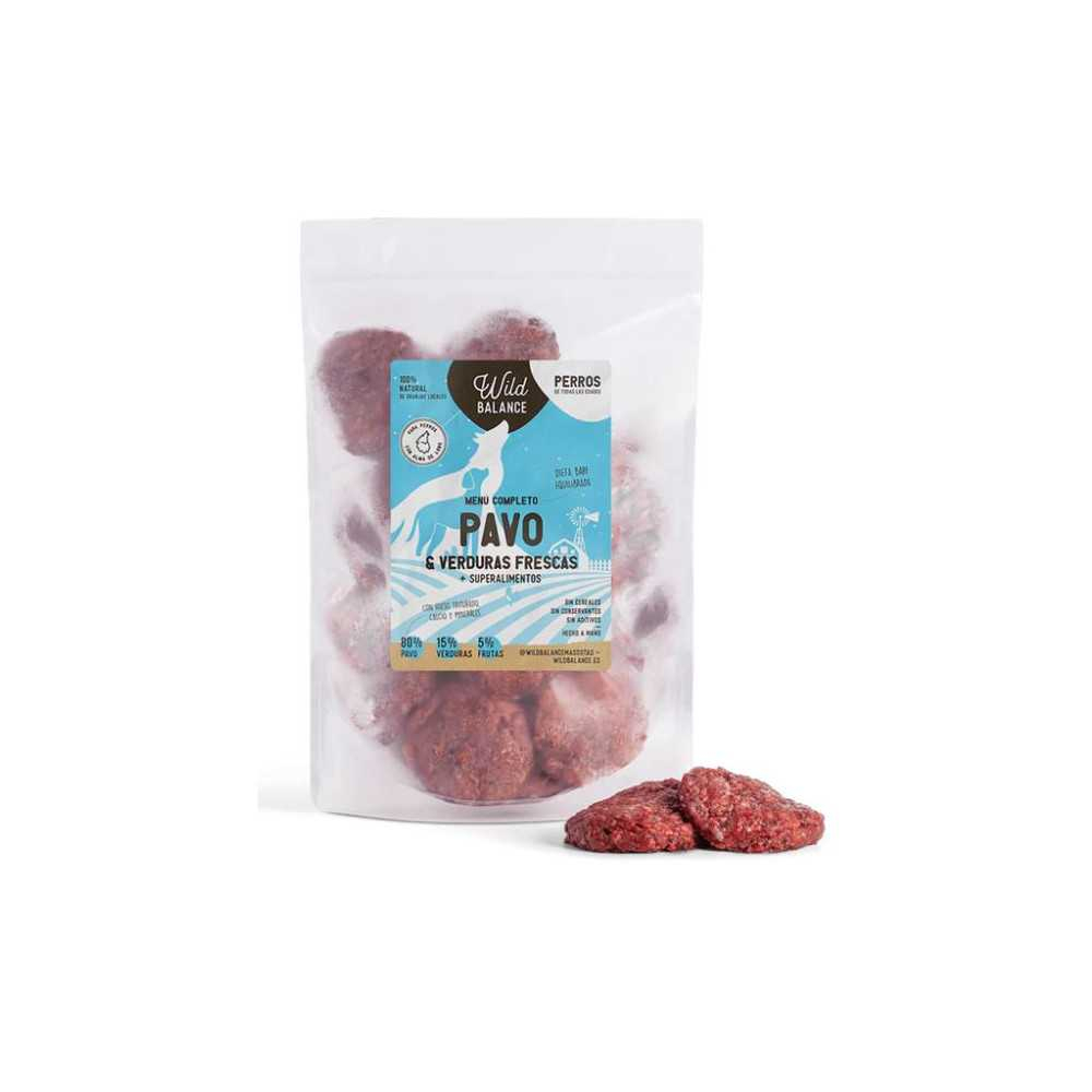 Wild Balance Dieta BARF Pavo con verduras Perros Dieta BARF Perros Patitas&co Wild Balance Dieta BARF Pavo con verduras Perros Dieta BARF Perros Patitas&co