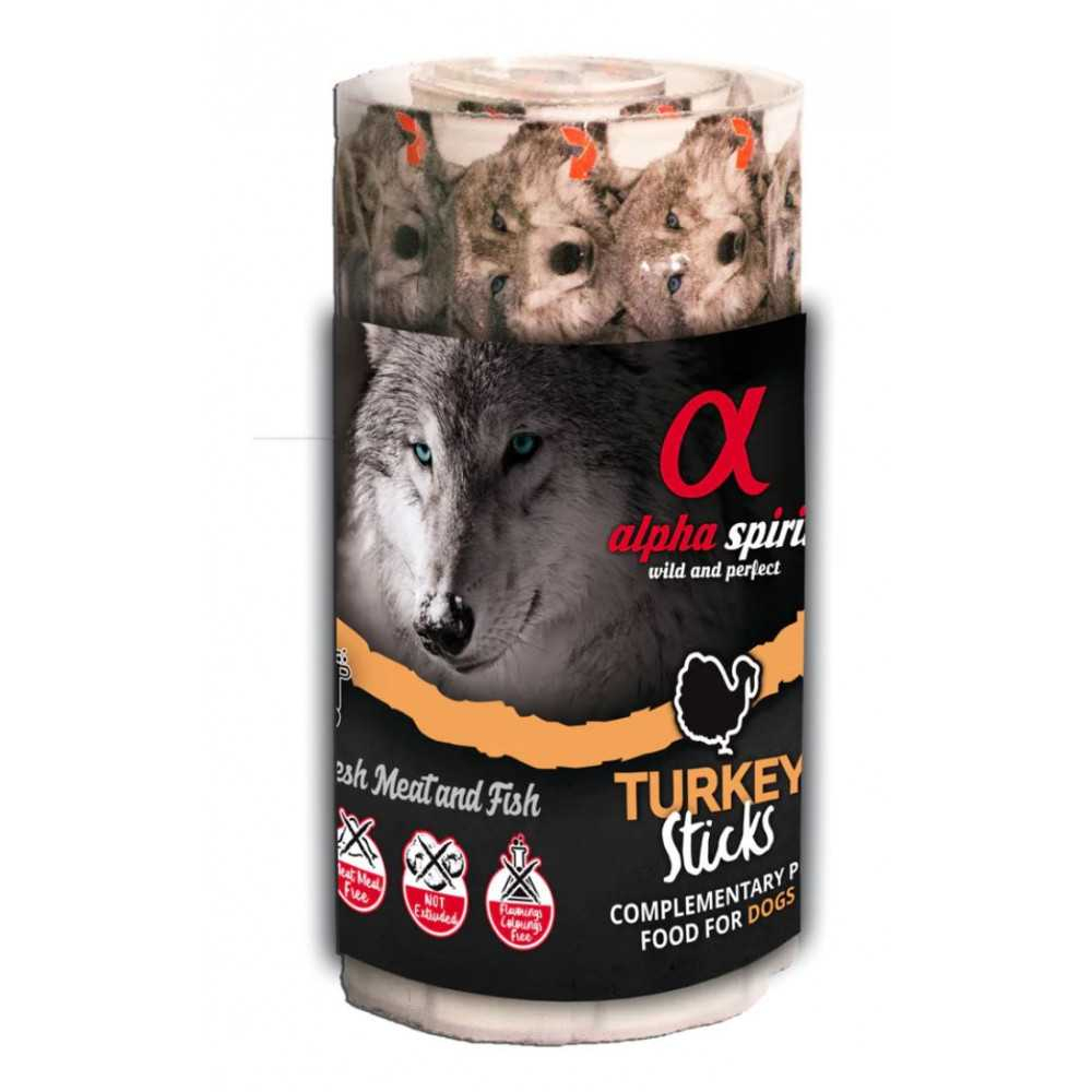 Alpha Spirit Snack ristra Pavo (16 barritas) Perros Snacks Saludables para Perros Patitas&co Alpha Spirit Snack ristra Pavo (16 barritas) Perros Snacks Saludables para Perros Patitas&co