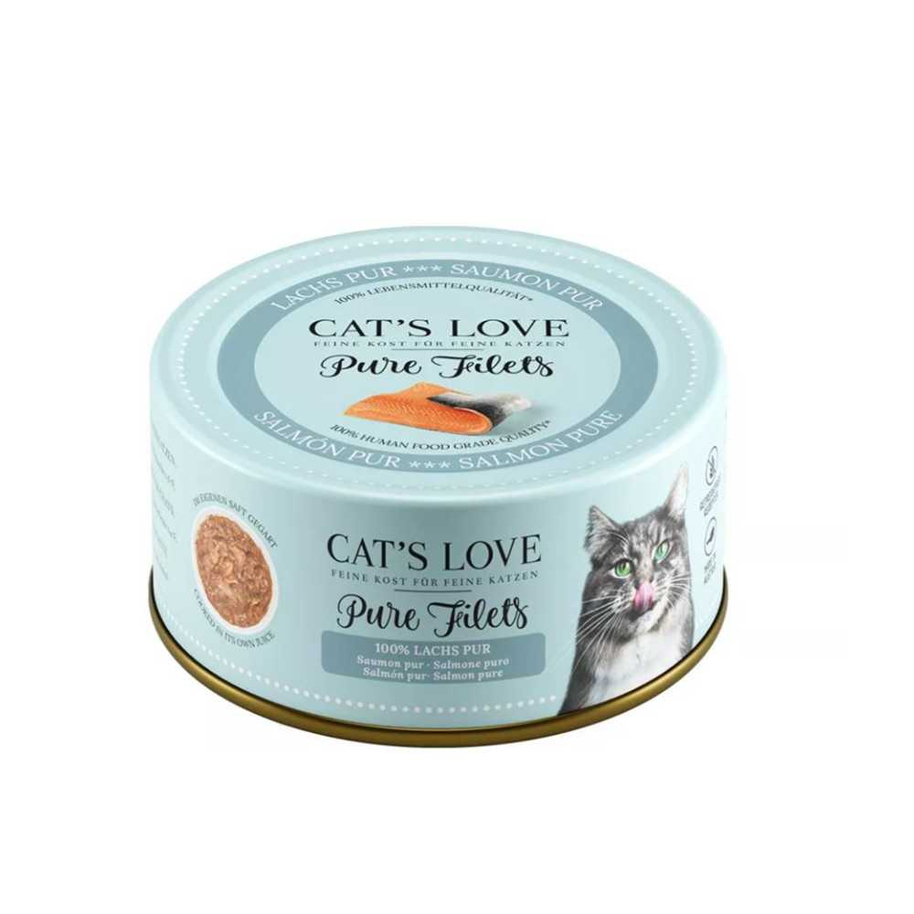 Cats Love Puro Filetes de Salmon (100g) Gatos Comida húmeda para gatos Patitas&co Cats Love Puro Filetes de Salmon (100g) Gatos Comida húmeda para gatos Patitas&co