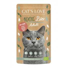 Cats Love Bio Ternera Comida Humeda (100g) Gatos Comida húmeda para gatos Patitas&co