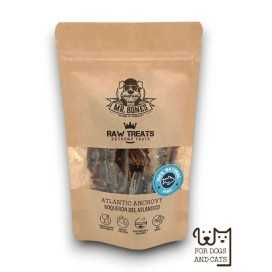 Mr. Bones Boqueron del Atlantico deshidratado Snacks Saludables para Perros Patitas&co