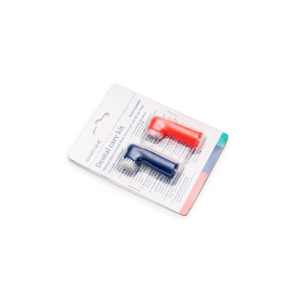 Covetrus Kit Dental cepillo dedal (x2) reduce placa Higiene dental perro Patitas&co Covetrus Kit Dental cepillo dedal (x2) reduce placa Higiene dental perro Patitas&co