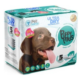 Pet Sana Empapadores Perros y Gatos (15 uds) Empapadores perros Patitas&co