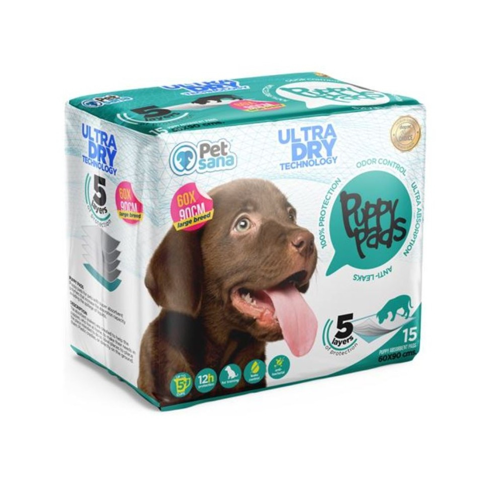 Pet Sana Empapadores Perros y Gatos (15 uds) Empapadores perros Patitas&co Pet Sana Empapadores Perros y Gatos (15 uds) Empapadores perros Patitas&co