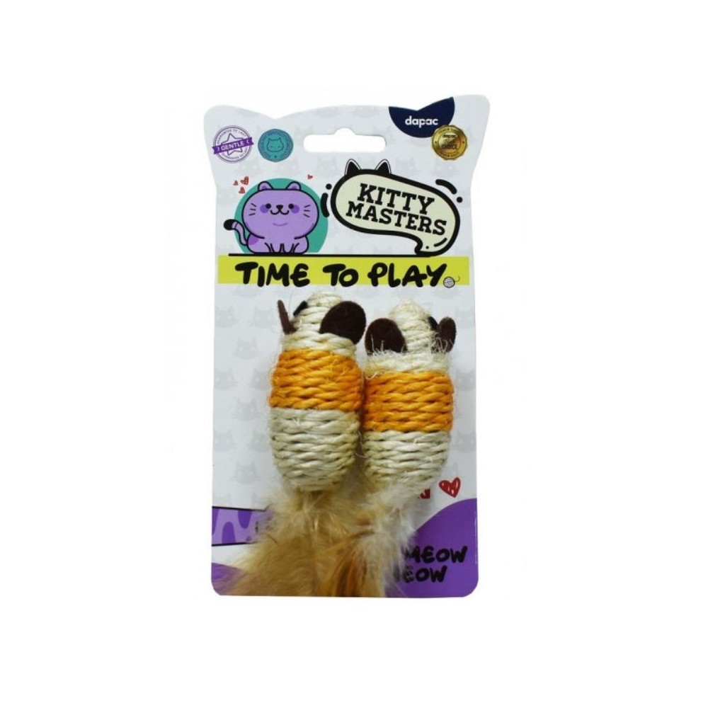 Kitty Masters Juguete dos Ratones Sisal Naranja Gatos Juguetes Patitas&co Kitty Masters Juguete dos Ratones Sisal Naranja Gatos Juguetes Patitas&co