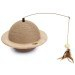Rascador de Madera Esfera Wiggly con Plumas Gato