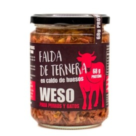 Weso Falda de Ternera en Caldo 400g Caldo para Perros Patitas&co