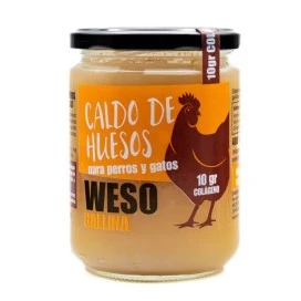 Weso Caldo de Huesos de Gallina 400g Caldo para Perros Patitas&co