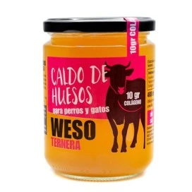Weso Caldo de Huesos de Ternera 400g Caldo para Perros Patitas&co