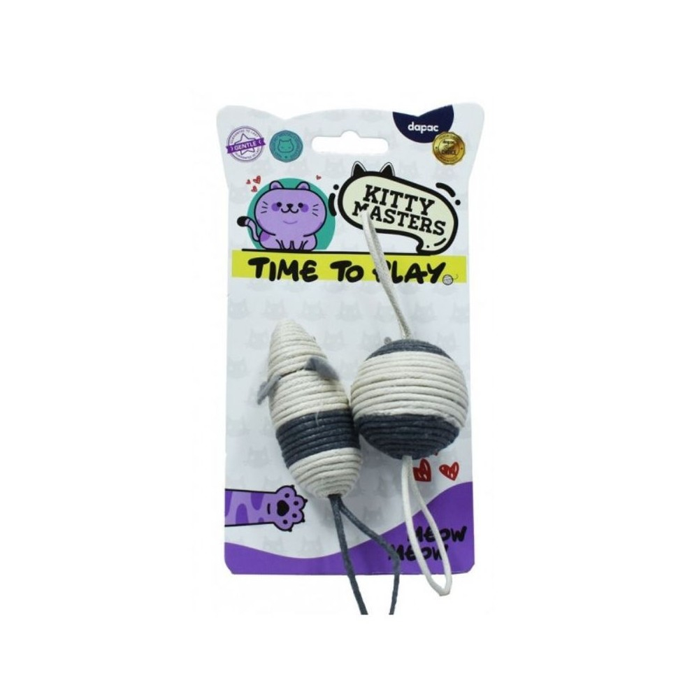 Kitty Masters Juguete Pelota y Raton Sisal Juguetes Patitas&co Kitty Masters Juguete Pelota y Raton Sisal Juguetes Patitas&co
