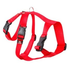 Arnes Nylon Triple Rojo Especial Galgos y Podencos Collar, Correa y Arnes Perro Patitas&co
