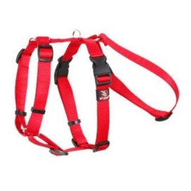 Arnes Nylon Triple Rojo perro Collar, Correa y Arnes Perro Patitas&co