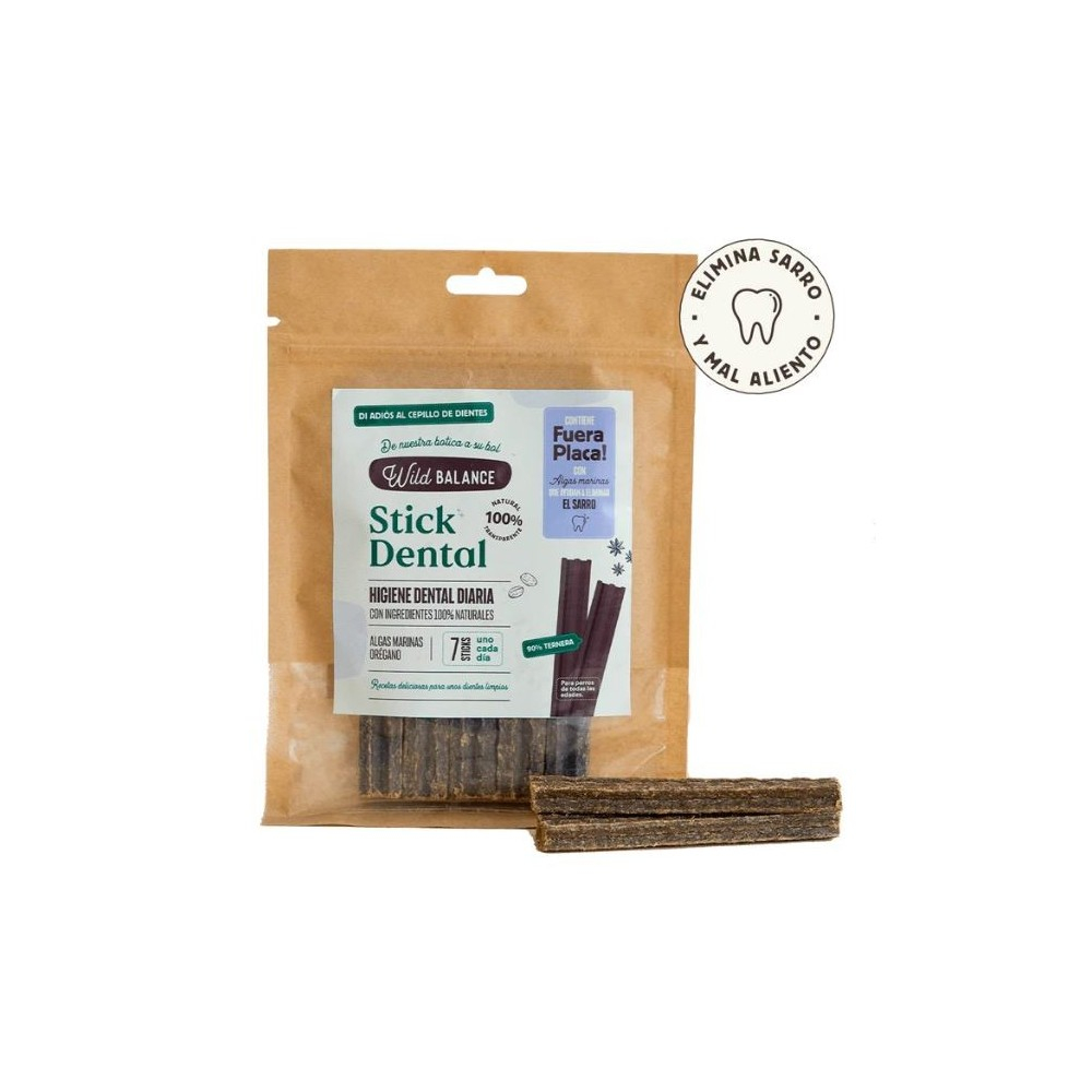 Wild Balance Stick Dental Fuera Placa con Algas Marinas Higiene dental perros Patitas&co Wild Balance Stick Dental Fuera Placa con Algas Marinas Higiene dental perros Patitas&co