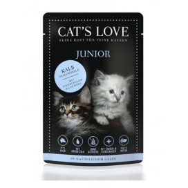 Cats Love Junior Ternera comida humeda natural sobre (85g) Comida húmeda Patitas&co