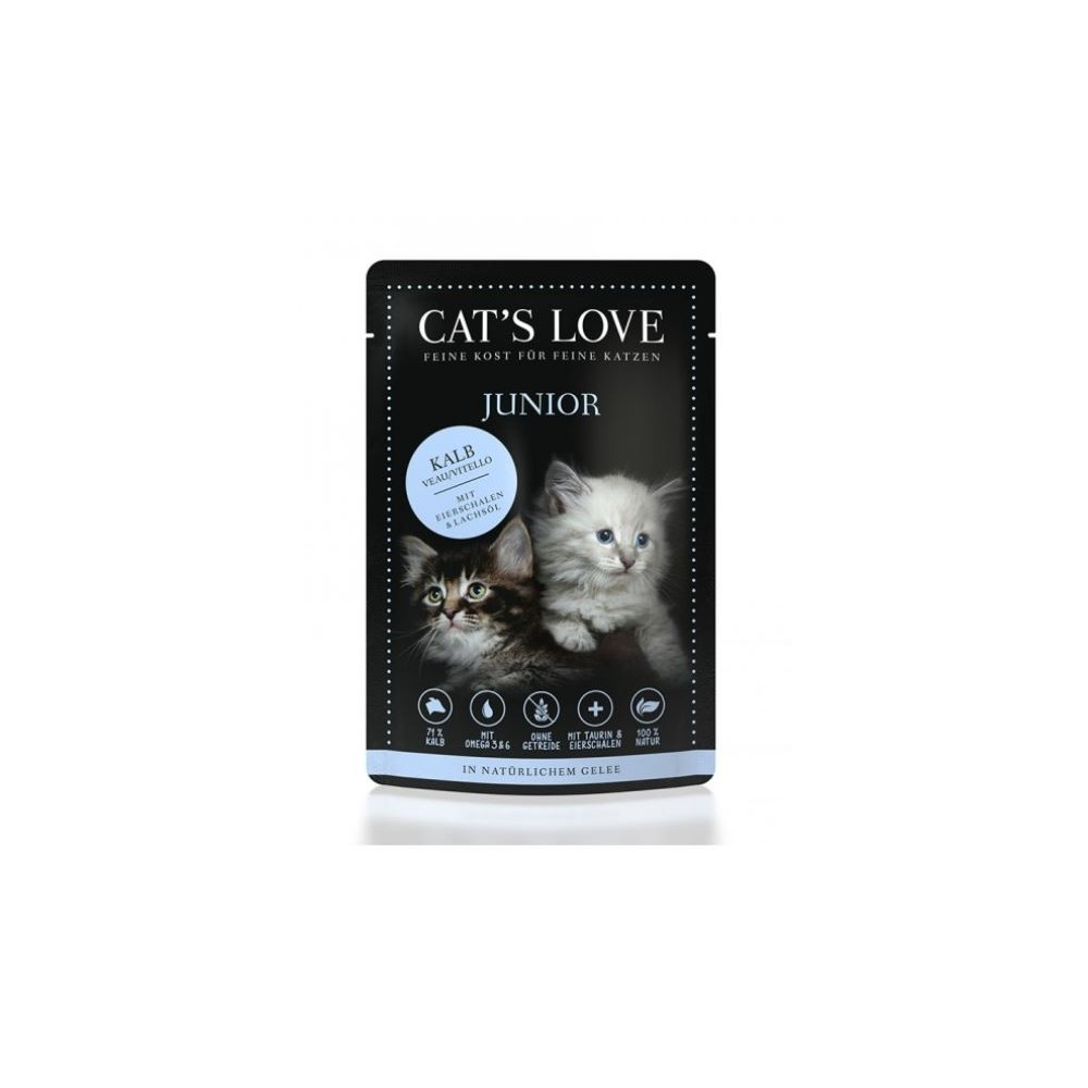 Cats Love Junior Ternera comida humeda natural sobre (85g) Comida húmeda Patitas&co Cats Love Junior Ternera comida humeda natural sobre (85g) Comida húmeda Patitas&co
