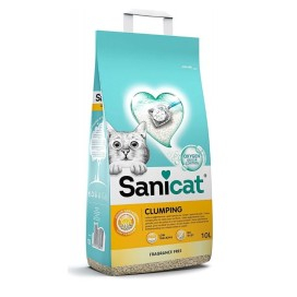 Sanicat Arena Clumping Sin Fragancia Gatos 10L Arena y arenero para gatos Patitas&co