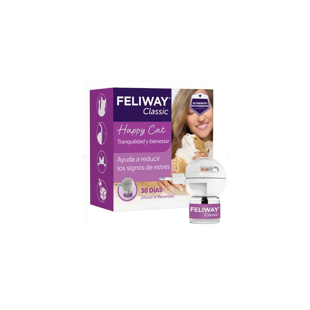 Feliway Classic Difusor + Recambio 48ml 1 Mes Feromonas para Gatos Patitas&co Feliway Classic Difusor + Recambio 48ml 1 Mes Feromonas para Gatos Patitas&co