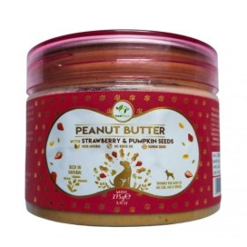 Pawfect Mantequilla de Cacahuete con Fresa y Calabaza para Perro Alimentación Natural Perro Patitas&co