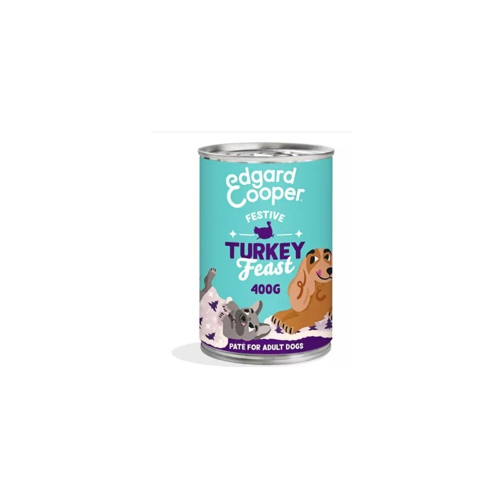 Edgard and Cooper Turkey Feast Tarrina 400g Perros Comida húmeda Perros Patitas&co Edgard and Cooper Turkey Feast Tarrina 400g Perros Comida húmeda Perros Patitas&co