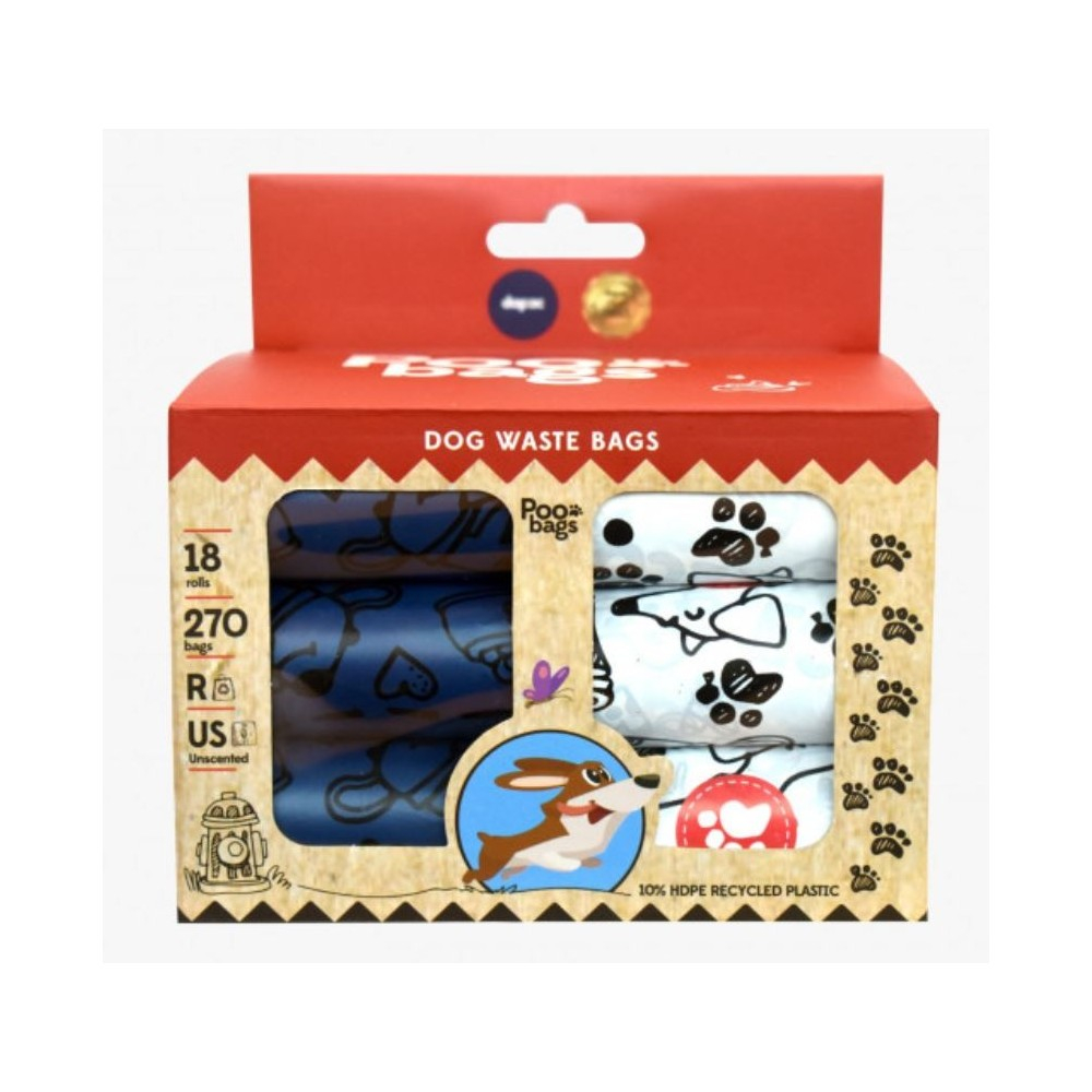 Bolsas Caca Perro Poo Bags Pack 18 Rollos Accesorios de belleza e higiene perros Patitas&co Bolsas Caca Perro Poo Bags Pack 18 Rollos Accesorios de belleza e higiene perros Patitas&co