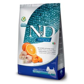 Farmina ND Ocean “Adult Mini” Bacalao y Calabaza Perro Pienso Natural para Perros Patitas&co