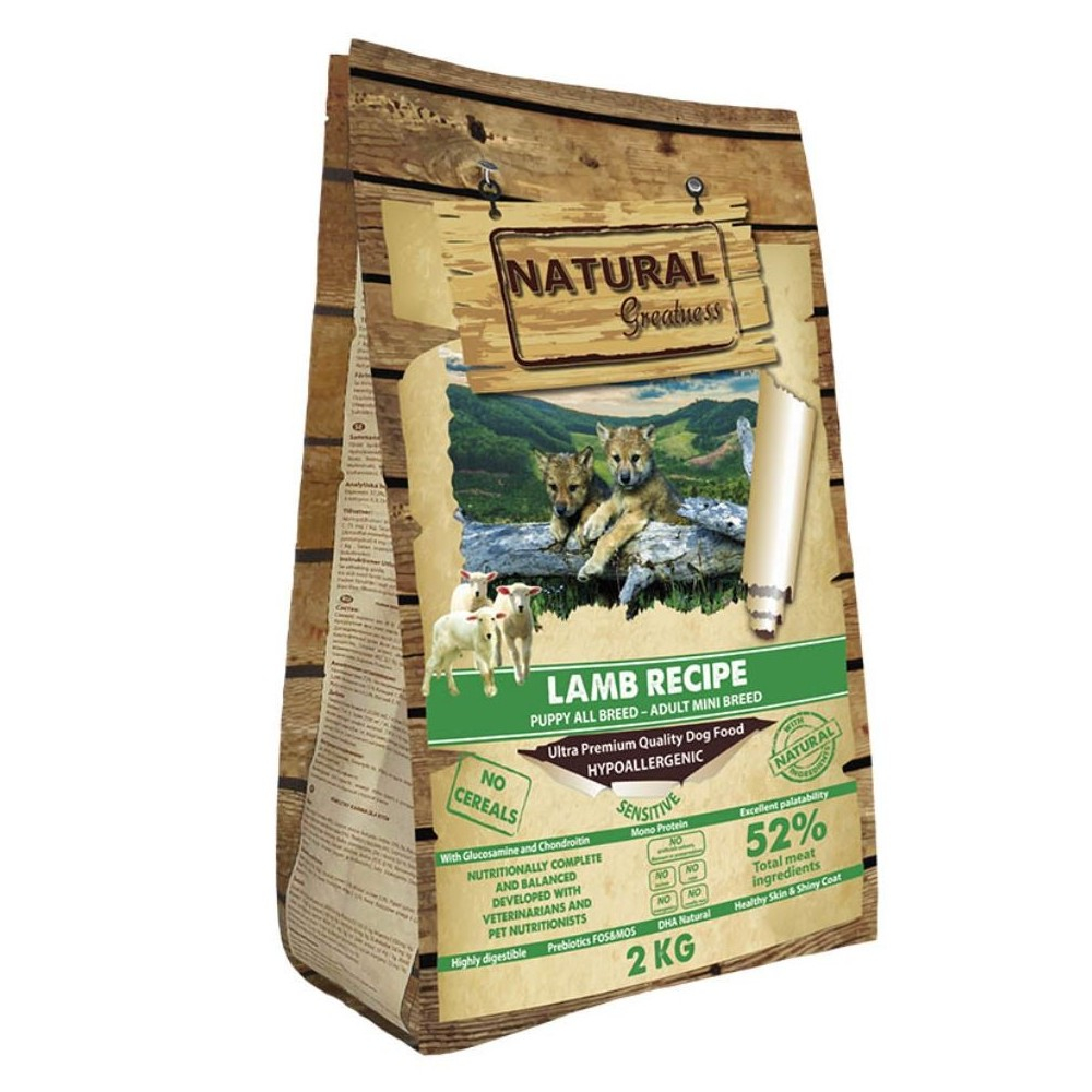 Natural Greatness Cordero Pienso Natural Cachorros y Adultos Mini Pienso para Perros Patitas&co Natural Greatness Cordero Pienso Natural Cachorros y Adultos Mini Pienso para Perros Patitas&co