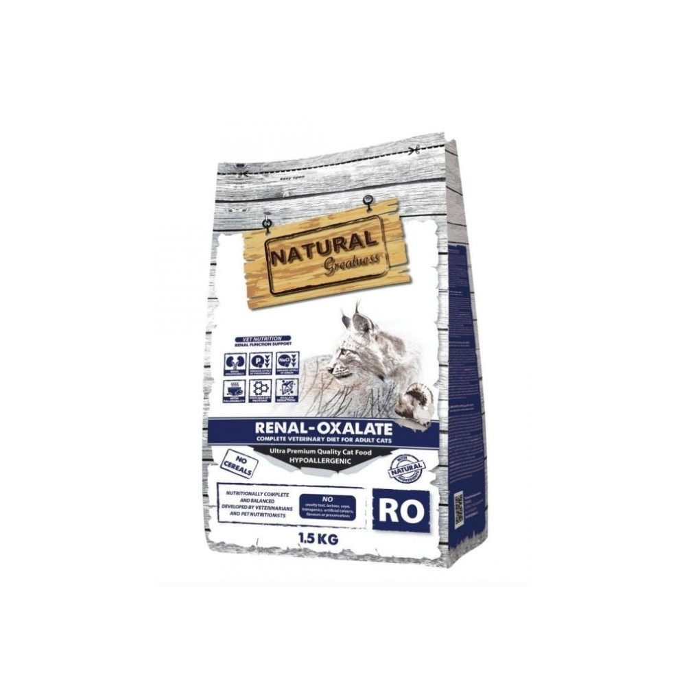 Natural Greatness Renal-Oxolate Pienso Natural Gatos Pienso seco Patitas&co Natural Greatness Renal-Oxolate Pienso Natural Gatos Pienso seco Patitas&co