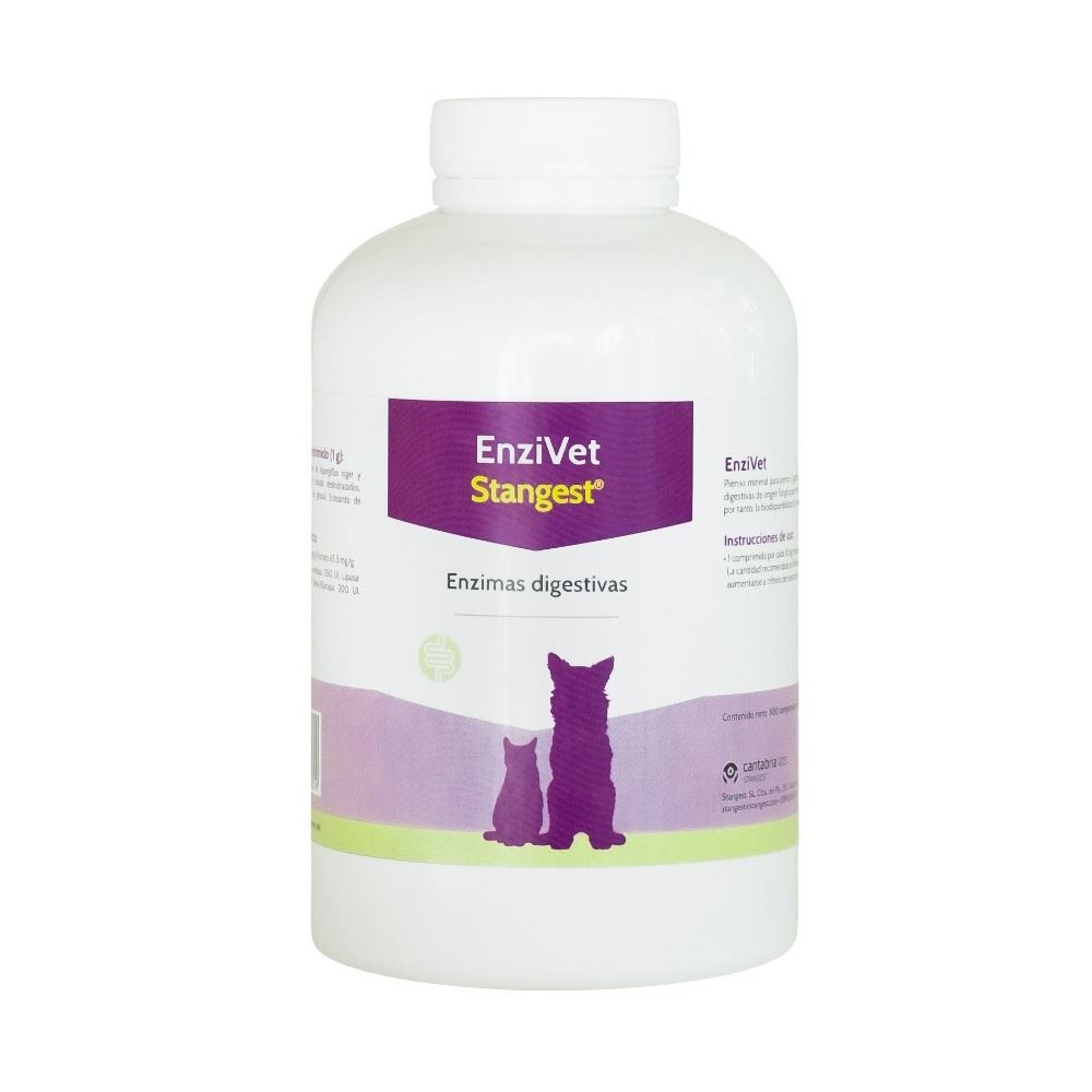 Stangest Enzivet Perros y Gatos 60 Comprimidos Suplementación Natural Patitas&co Stangest Enzivet Perros y Gatos 60 Comprimidos Suplementación Natural Patitas&co