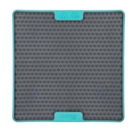 Alfombra de Lamido LickiMat Soother Tuff Turquesa Comederos y Bebederos para perros Patitas&co