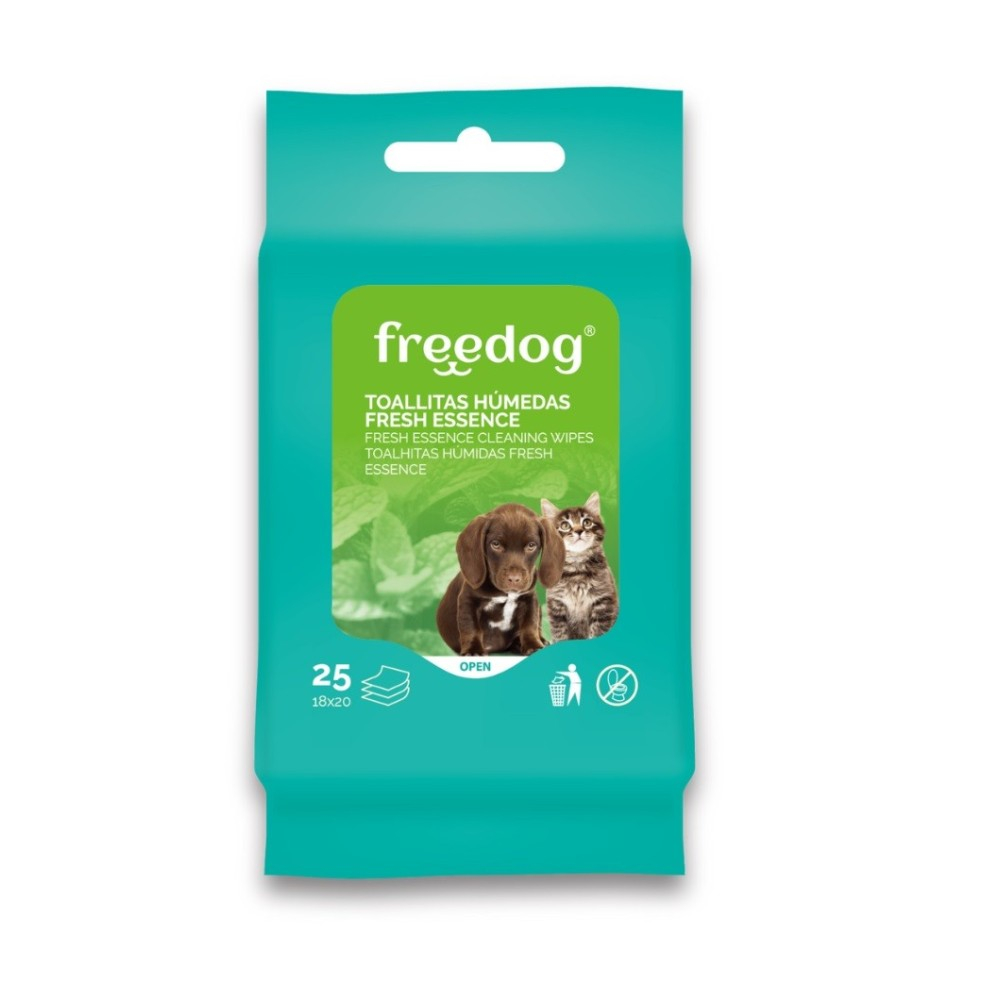 Toallitas Freedog Fresh Essence con Aloe Vera (25 uds) Perros y Gatos Limpiador Ojos y Oidos Perro Patitas&co Toallitas Freedog Fresh Essence con Aloe Vera (25 uds) Perros y Gatos Limpiador Ojos y Oidos Perro Patitas&co