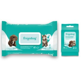Toallitas Freedog Clorhexidina Perros y Gatos Limpiador Ojos y Oidos Perro Patitas&co