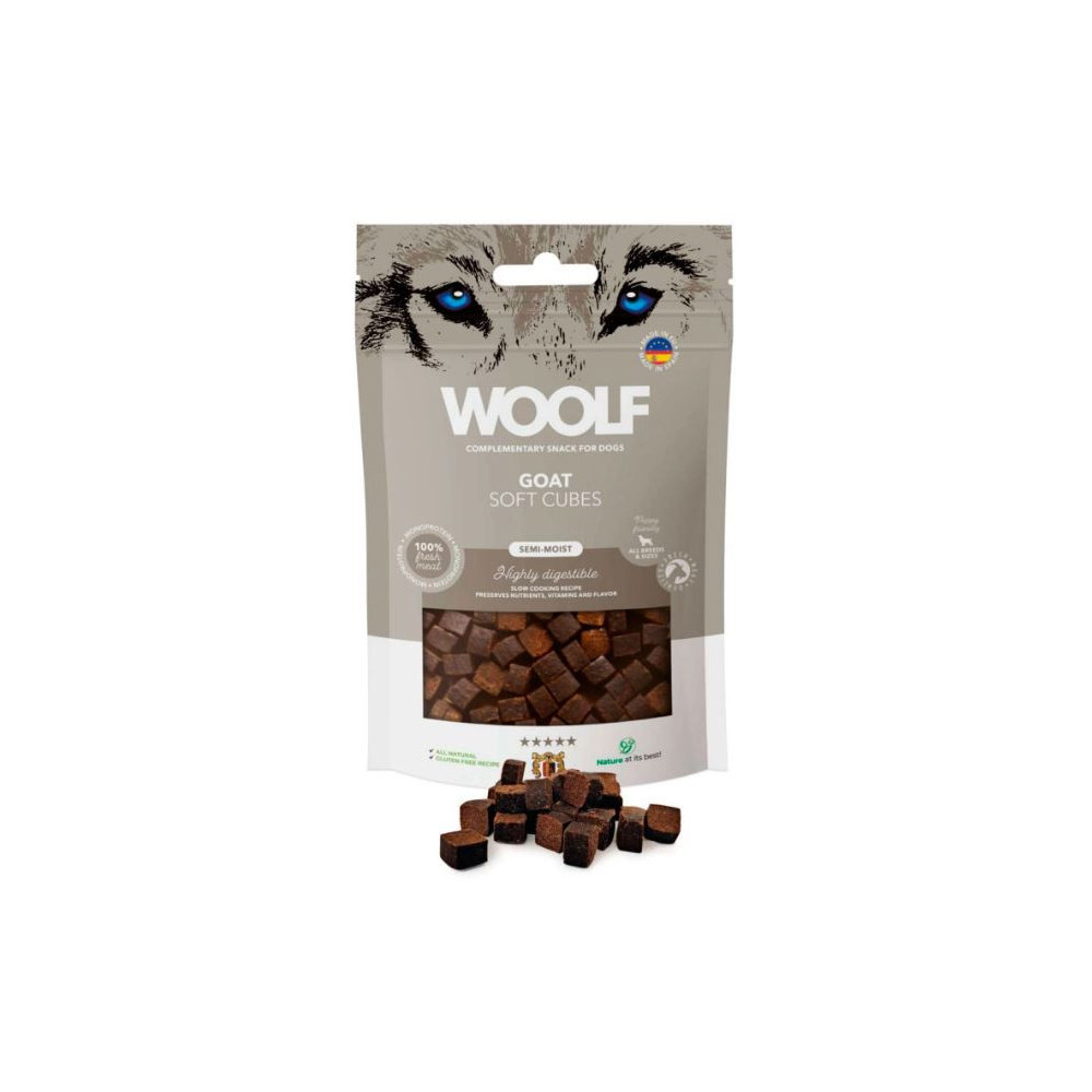 Woolf Cubitos de Cabra Semihumedos 100g Snacks Saludables para Perros Patitas&co Woolf Cubitos de Cabra Semihumedos 100g Snacks Saludables para Perros Patitas&co