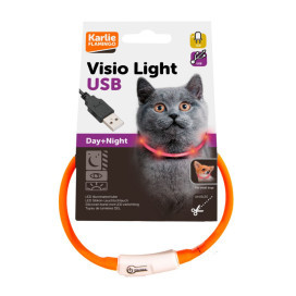 Collar Karlie Led Naranja para Gato Arneses collares y correas Patitas&co Collar Karlie Led Naranja para Gato Arneses collares y correas Patitas&co
