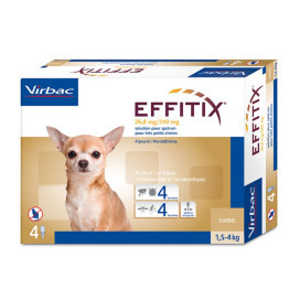 Effitix Pipeta Antiparasitos (1 Pipeta) Antiparasitarios para perros Patitas&co