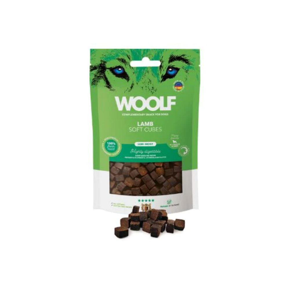 Woolf Cubitos de Cordero Semihumedos 100g Snacks Saludables para Perros Patitas&co Woolf Cubitos de Cordero Semihumedos 100g Snacks Saludables para Perros Patitas&co