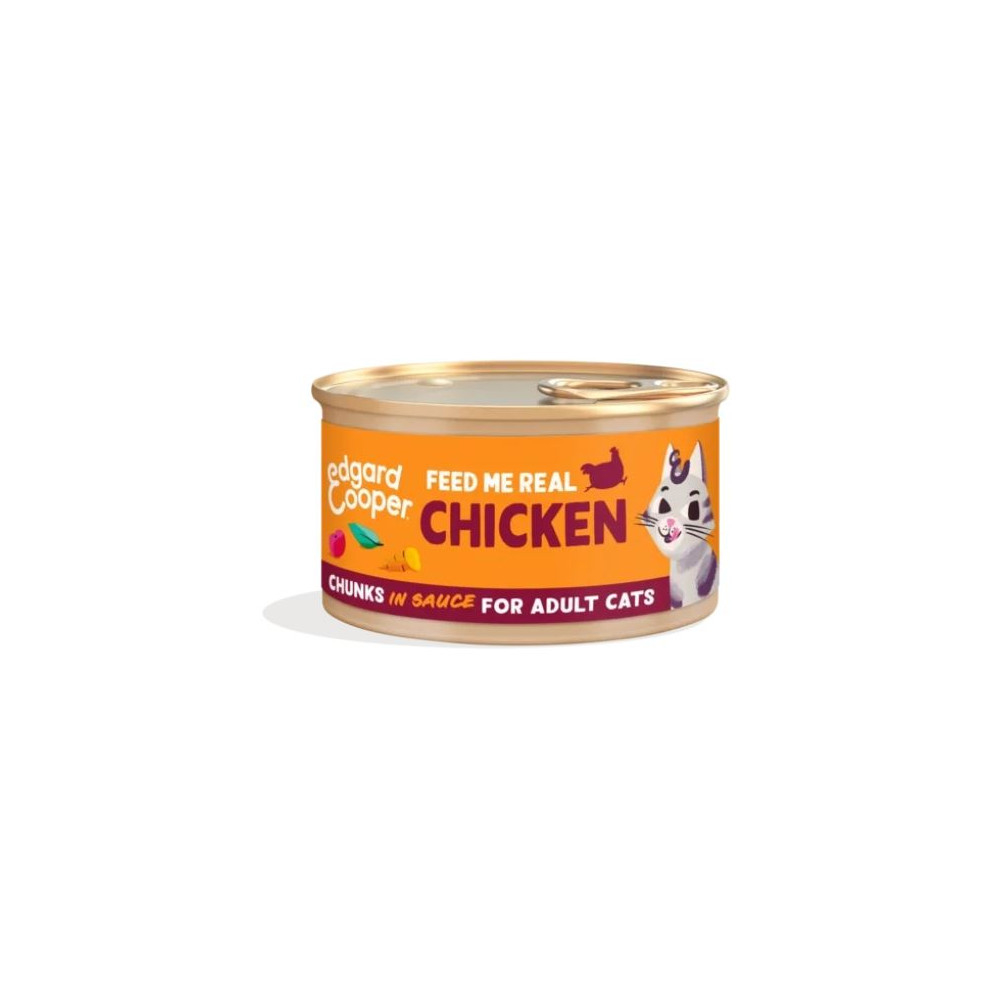 Edgard and Cooper Adult pollo Lata (85g) Comida húmeda para gatos Patitas&co Edgard and Cooper Adult pollo Lata (85g) Comida húmeda para gatos Patitas&co