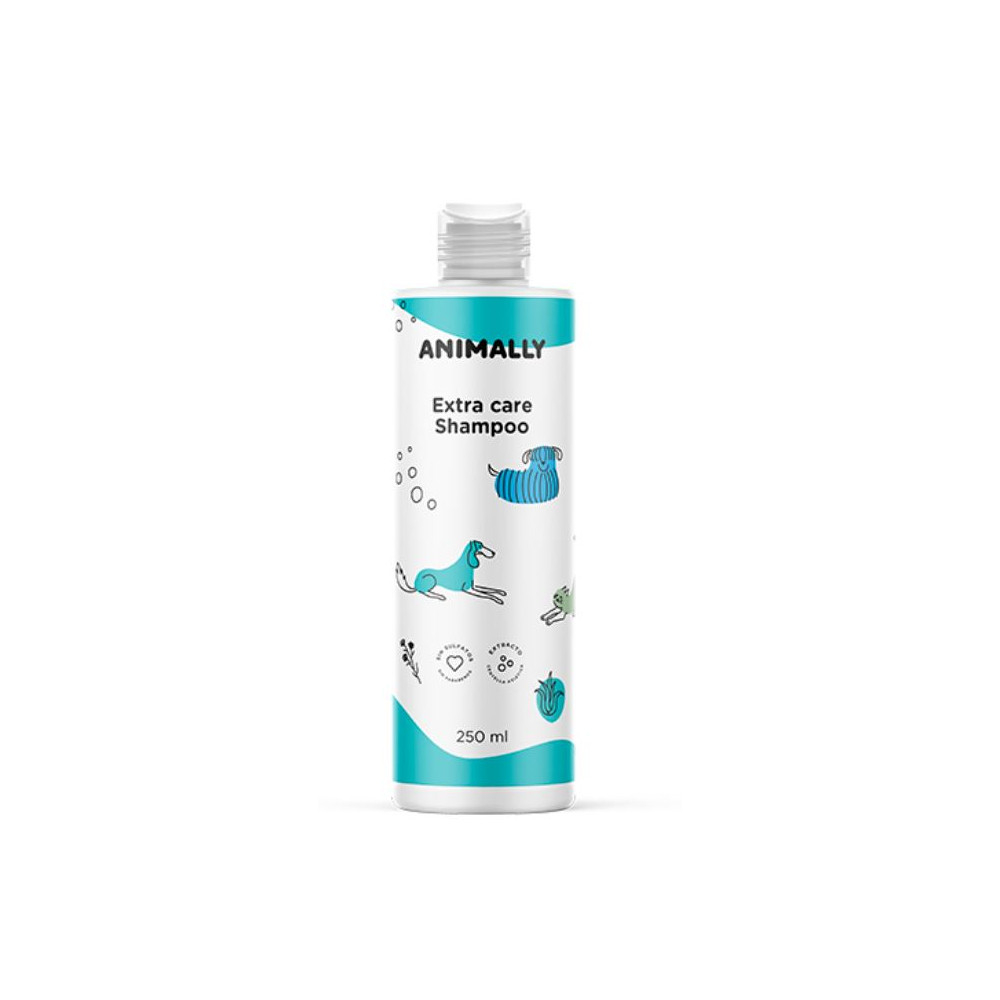 Champu Animally Extra Care Perros y Gatos Mejora piel y pelo Patitas&co Champu Animally Extra Care Perros y Gatos Mejora piel y pelo Patitas&co