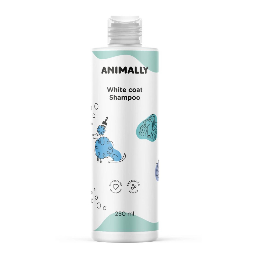 Champu Animally Pelo blanco Perros y Gatos Cosmetica natural Patitas&co Champu Animally Pelo blanco Perros y Gatos Cosmetica natural Patitas&co