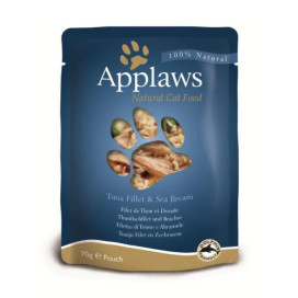 Applaws Sobre Filete de Atun con Besugo Gato Comida húmeda para gatos Patitas&co