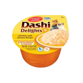 Inaba Dashi Pollo con Queso Gatos Comida húmeda Patitas&co