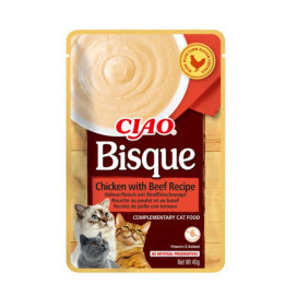 Ciao Bisque Pollo con Ternera para Gatos Snacks para Gatos Patitas&co