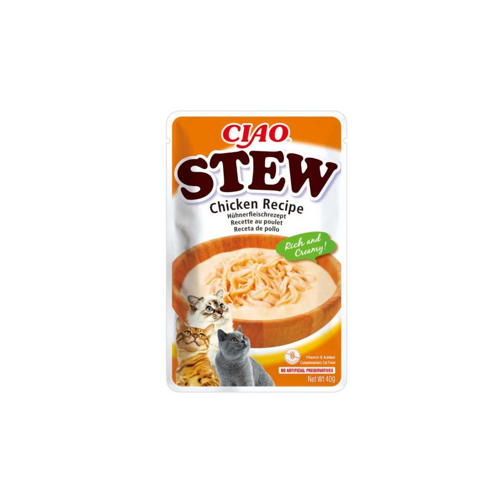 Ciao Stew Guiso de Pollo para Gatos Comida húmeda para gatos Patitas&co Ciao Stew Guiso de Pollo para Gatos Comida húmeda para gatos Patitas&co