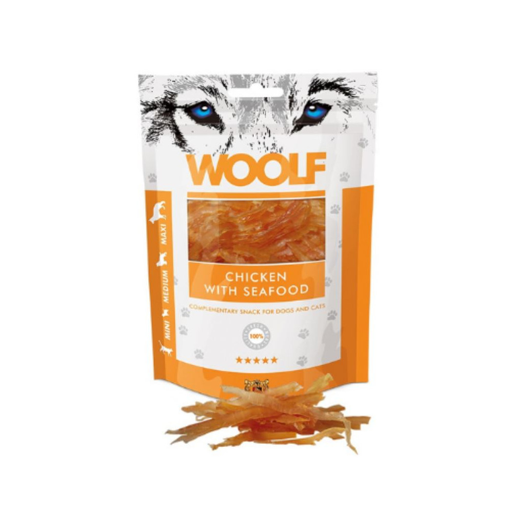 Woolf Bocaditos de Pollo y Marisco para Perros y Gatos Snacks Saludables para Perros Patitas&co Woolf Bocaditos de Pollo y Marisco para Perros y Gatos Snacks Saludables para Perros Patitas&co