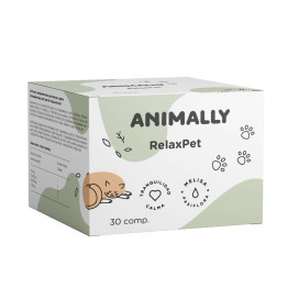 RelaxPet Animally - 30 comprimidos Perro y Gato Perros con ansiedad Patitas&co