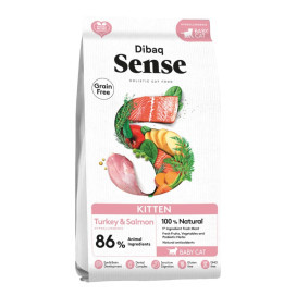 Dibaq Sense Kitten Pavo y Salmon para Gatitos Pienso seco Patitas&co