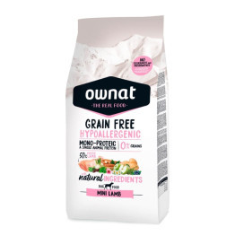 Ownat Grain Free Hypo Mini Cordero para Perro Raza Pequeña Pienso Natural para Perros Patitas&co