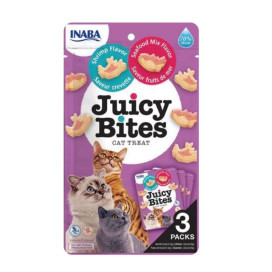 Inaba Juicy Bites Snacks Húmedos Camarones y Marisco Snacks Patitas&co